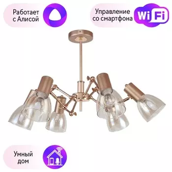 Люстра на штанге F-Promo Grillus с поддержкой Алиса 2660-6U-A