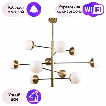 Люстра на штанге F-Promo Tufan с поддержкой Алиса 3087-10P-A