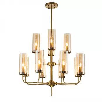 Люстра на штанге Indigo Balletto 13014/12R Brass