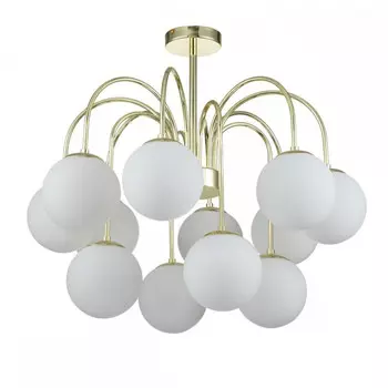 Люстра на штанге Indigo Voga 13017/12R Gold V000327