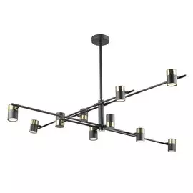 Люстра на штанге Lumien Hall Sauris LH8020/10P-BK-GD