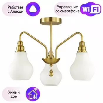 Люстра на штанге Lumion Eleonora с поддержкой Алиса 4562/3C-А