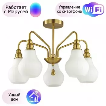 Люстра на штанге Lumion Eleonora с поддержкой Маруся 4562/5C-М