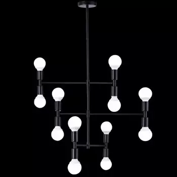 Люстра на штанге Natali Kovaltseva Loft Lux 75129/12C BLACK