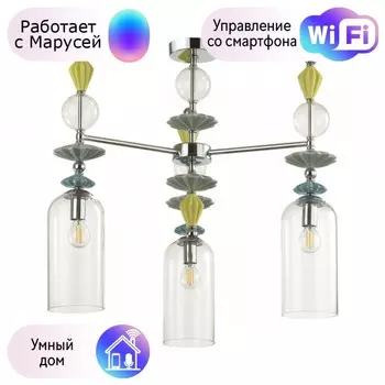 Люстра на штанге Odeon Light Bizet с поддержкой Маруся 4893/3C-М