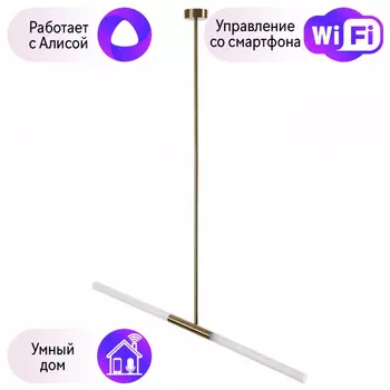 Люстра на штанге Odeon Light Soho с поддержкой Алиса 4306/2-A