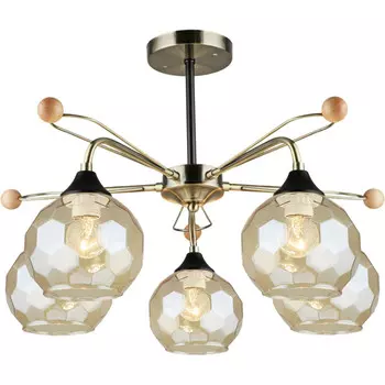 Люстра на штанге Reluce 02018-0.3-05 AB+BK (1425055)