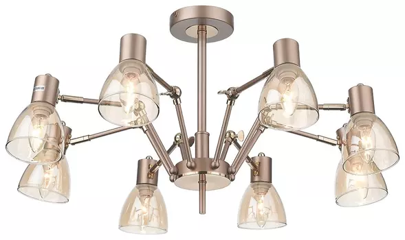 Люстра на штанге с 8 LED лампами. Комплект от Lustrof №372314-709129