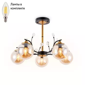 Люстра на штанге с лампочками Ambrella light TR9072+Lamps