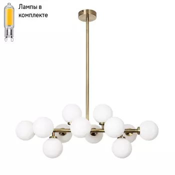 Люстра на штанге с лампочками Arte lamp A3988SP-12AB+Lamps