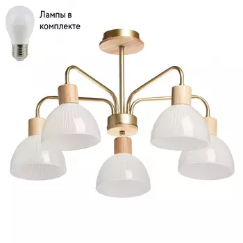 Люстра на штанге с лампочками DeMarkt 635016405+Lamps