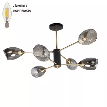 Люстра на штанге с лампочками DeMarkt 680012306+Lamps