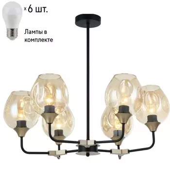 Люстра на штанге с лампочками F-Promo Avena 2569-6P+Lamps E27 P45
