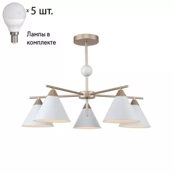 Люстра на штанге с лампочками F-Promo Calor 2774-5P+Lamps E14 P45