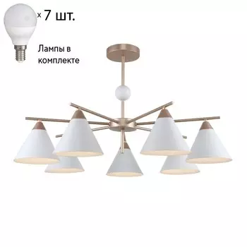 Люстра на штанге с лампочками F-Promo Calor 2774-7P+Lamps E14 P45