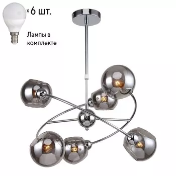 Люстра на штанге с лампочками F-Promo Rimula 2342-6P+Lamps E14 P45