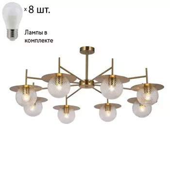 Люстра на штанге с лампочками F-Promo Roshni 3049-8P+Lamps E27 P45