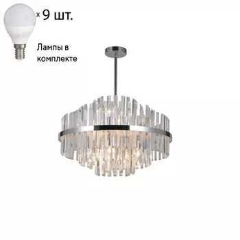 Люстра на штанге с лампочками Omnilux OML-69007-09+Lamps