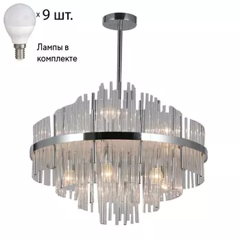 Люстра на штанге с лампочками Omnilux OML-69207-09+Lamps