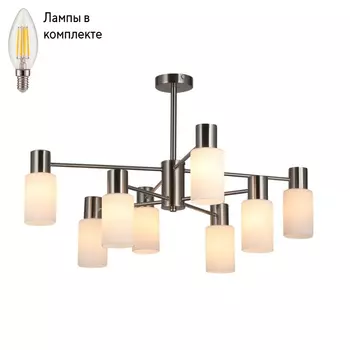 Люстра на штанге с лампочками Omnilux OML-69117-08+Lamps