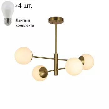 Люстра на штанге с лампочками от Lustrof Гата 2854-519113