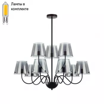 Люстра на штанге с лампочкой LUMION 6570/9C+Lamps