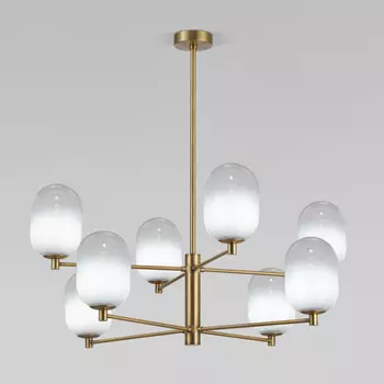 Люстра на штанге со стеклянными плафонами Eurosvet Loona 60161/8 (a065609)