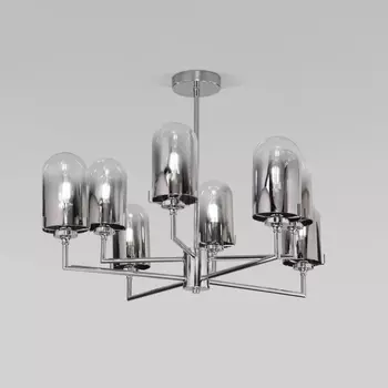 Люстра на штанге со стеклянными плафонами Eurosvet Pluto 60156/8 (a065044)