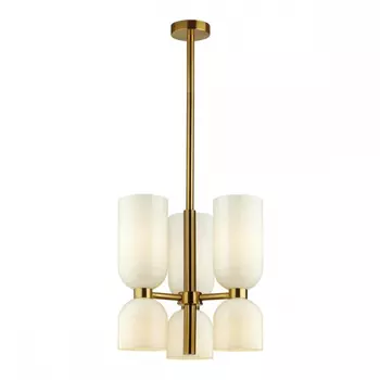 Люстра на штанге со светодиодными лампочками E14, комплект от Lustrof. №258610-624543