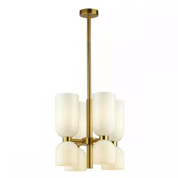 Люстра на штанге со светодиодными лампочками E14, комплект от Lustrof. №258611-624544