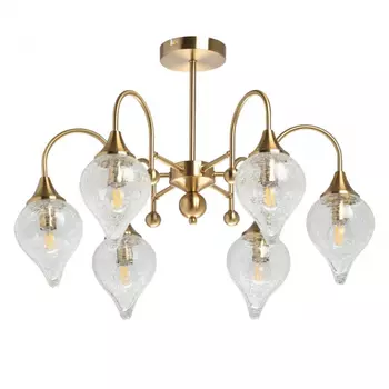 Люстра на штанге со светодиодными лампочками E14, комплект от Lustrof. №439472-667864