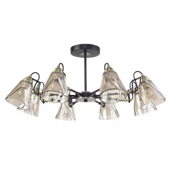 Люстра на штанге со светодиодными лампочками E14, комплект от Lustrof. №384205-667921