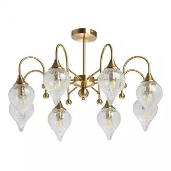 Люстра на штанге со светодиодными лампочками E14, комплект от Lustrof. №439420-667812