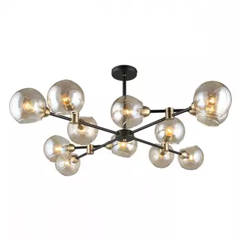 Люстра на штанге со светодиодными лампочками E14, комплект от Lustrof. №240730-656962