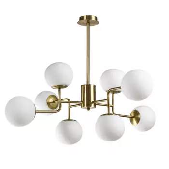 Люстра на штанге со светодиодными лампочками E27, комплект от Lustrof. №437186-674078