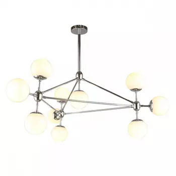 Люстра на штанге со светодиодными лампочками E27, комплект от Lustrof. №294730-657135