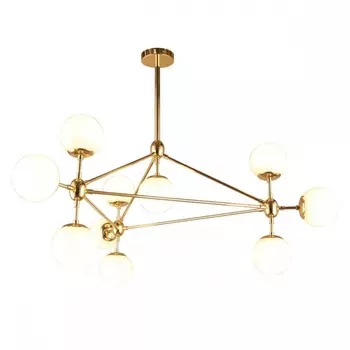 Люстра на штанге со светодиодными лампочками E27, комплект от Lustrof. №294728-657133