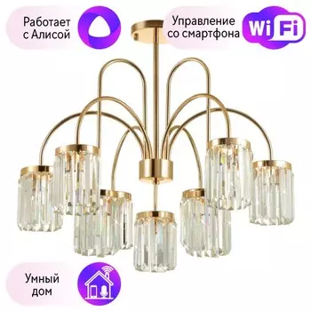 Люстра на штанге Vassa Odeon Light с поддержкой Алиса 4987/9C-A