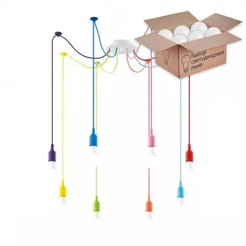 Люстра-паук с лампочками LUMION 3719/8+Lamps