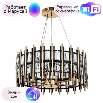 Люстра подвесная Arte lamp ALRUBA с Марусей A1043SP-6BK-M