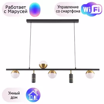 Люстра подвесная CRYSTAL LUX CLT 047 с Марусей CLT 047C6 L1000 BL-GO-M