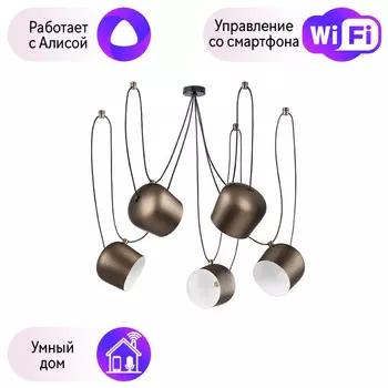Люстра подвесная Lightstar с поддержкой Алисы, Omega 727253