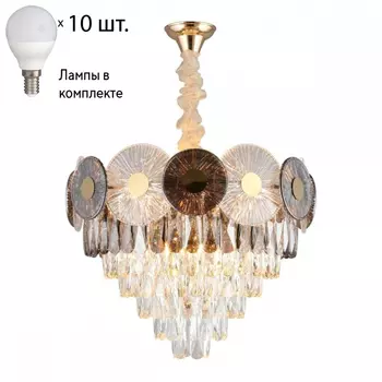 Люстра подвесная с лампочками APLOYT APL.769.03.10+Lamps