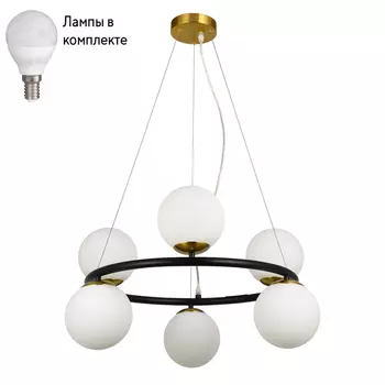 Люстра подвесная с лампочками Arte lamp A2224SP-6BK+Lamps