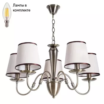 Люстра подвесная с лампочками Arte lamp A3227LM-5AB+Lamps