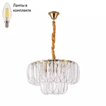 Люстра подвесная с лампочками Arte lamp A4073LM-7PB+Lamps