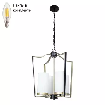 Люстра подвесная с лампочками Arte lamp A7017SP-4BK+Lamps