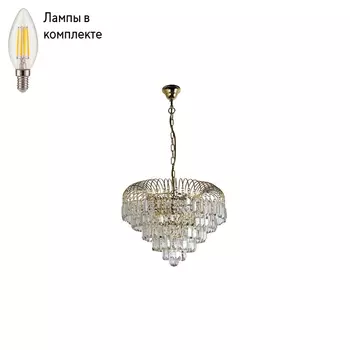 Люстра подвесная с лампочками Arti Lampadari Sabina E 1.5.46.100 G+Lamps