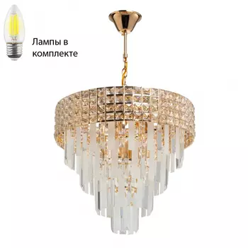 Люстра подвесная с лампочками DeMarkt 111014008+Lamps
