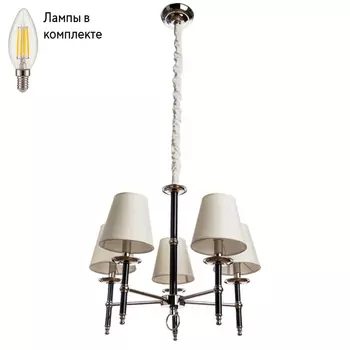 Люстра подвесная с лампочками DIVINARE 1162/01 LM-5+Lamps